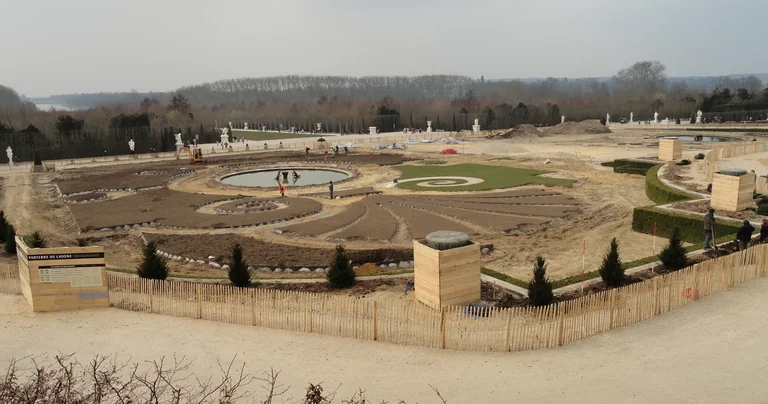 The Latona Fountain in the Palace of Versailles park