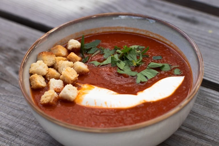 Late-Summer British Tomato and Basil Soup